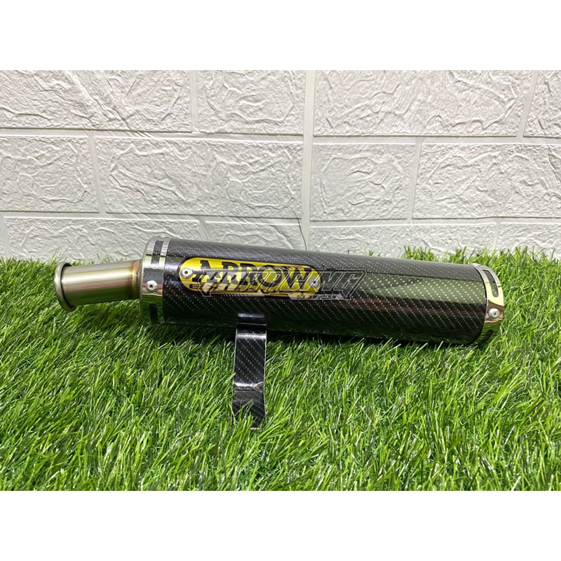 Silincer Knalpot FizR FizR F1ZR Arrow Stiker Carbon 25cm