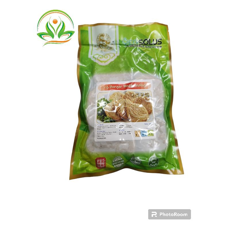

veg solution burger meat analog 450gr vegetarian