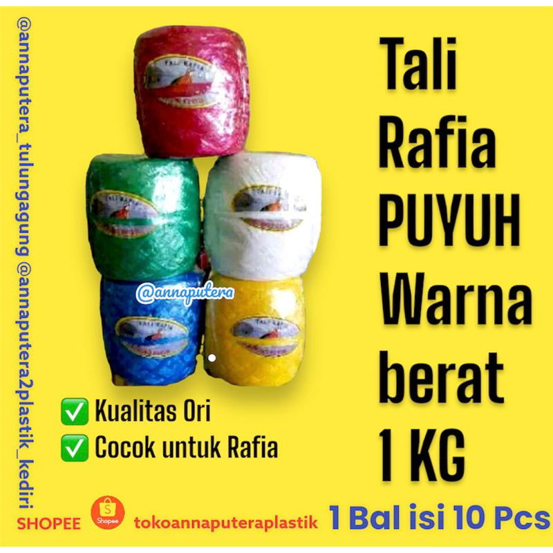 

Tali Rafia Puyuh 1 Kg Warna