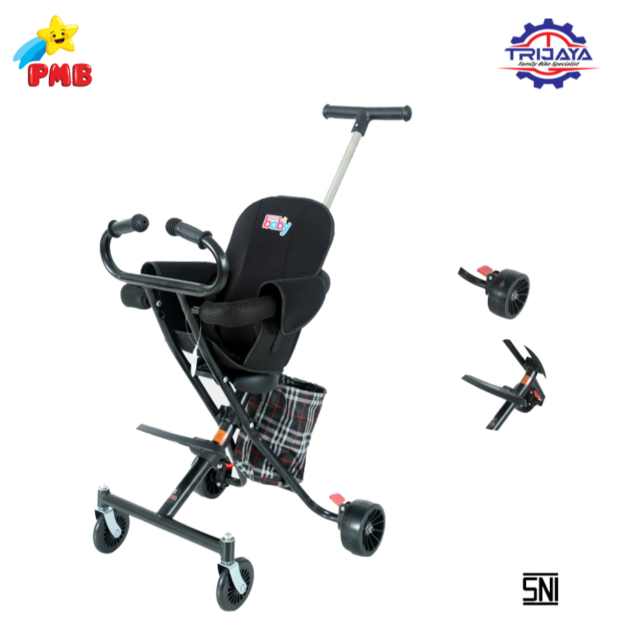 PMB Stroller Iora Baby W-638 - Hitam