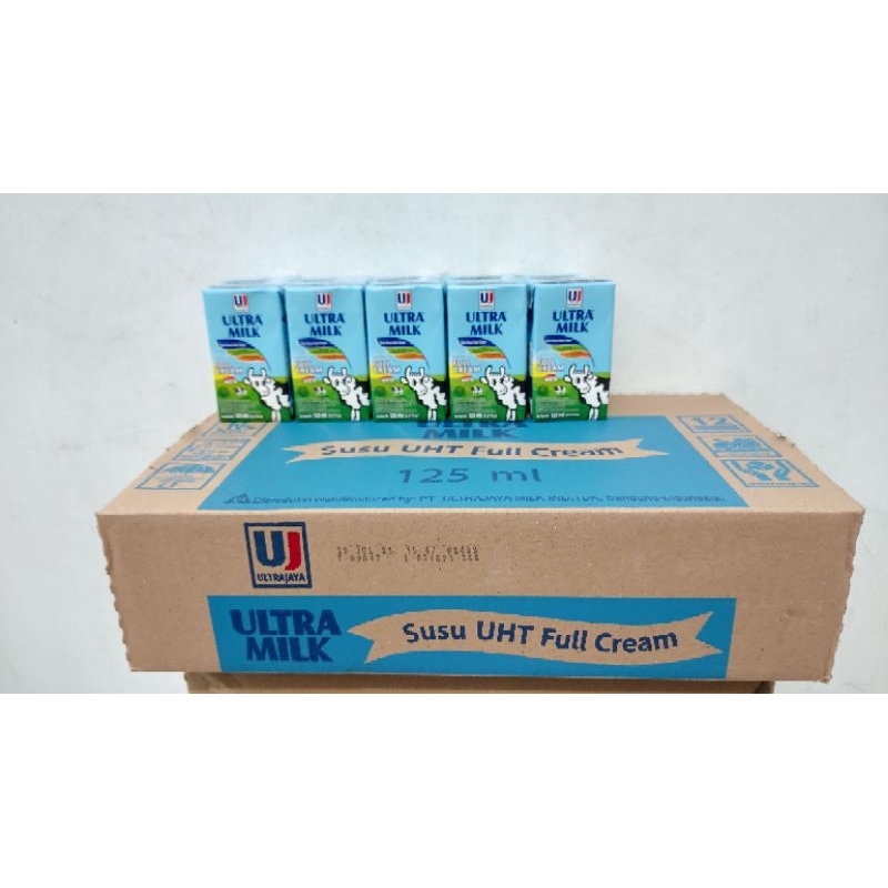 

ULTRA MILK 125ml Coklat, full cream, strow 1crt/40pcs
