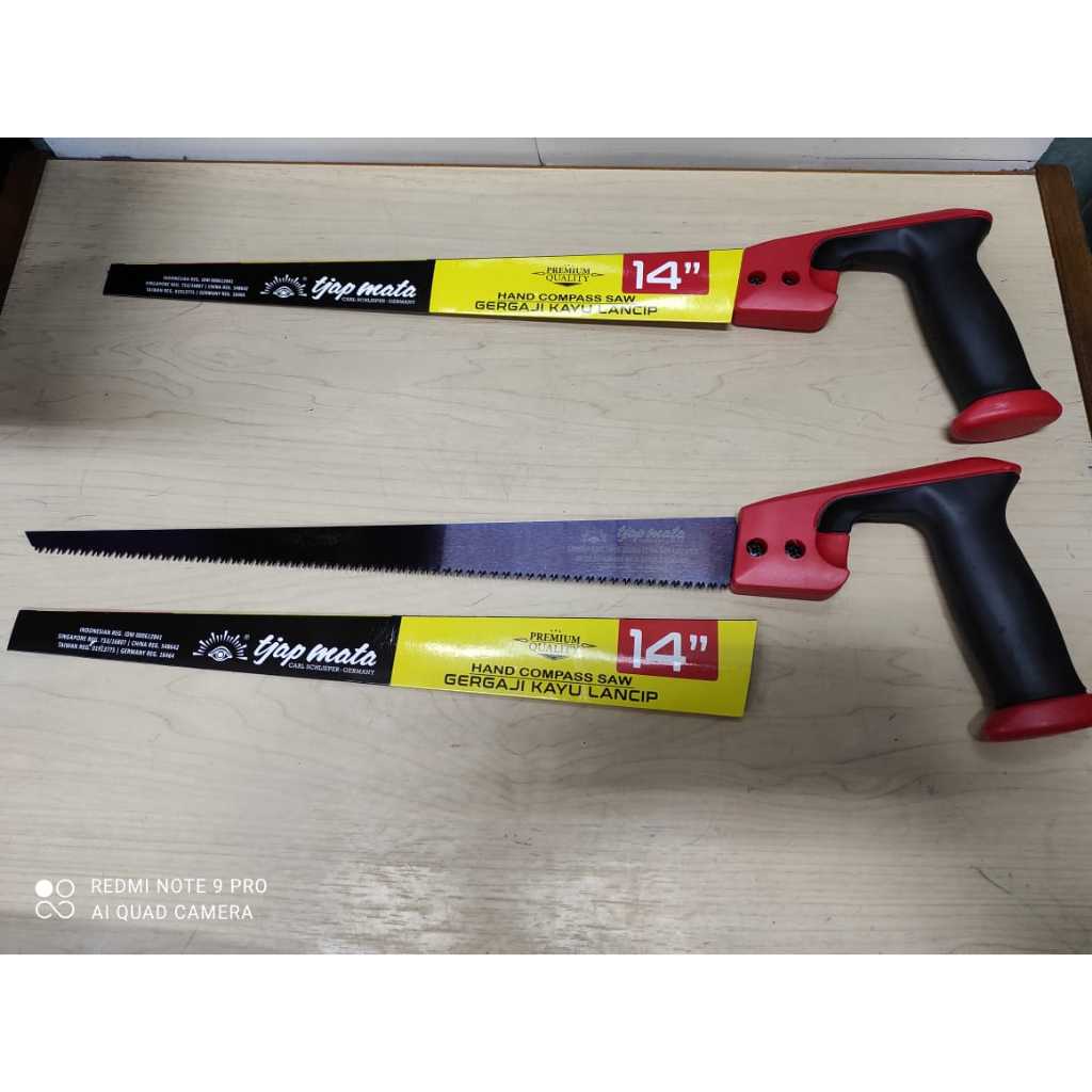 Tjap Mata Gergaji Kayu Lancip 14" Runcing