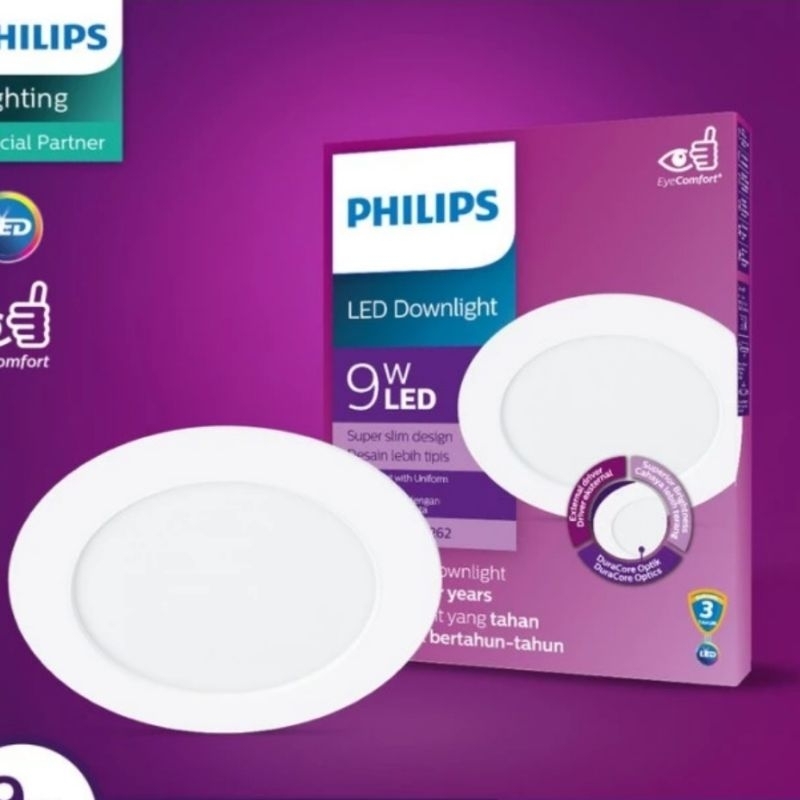 Lampu LED Downlight PHILIPS Magneos DL262 Cahaya Kuning Warm White 3000K 3 4 5 6 Inch 4 6 9 12 W Wat