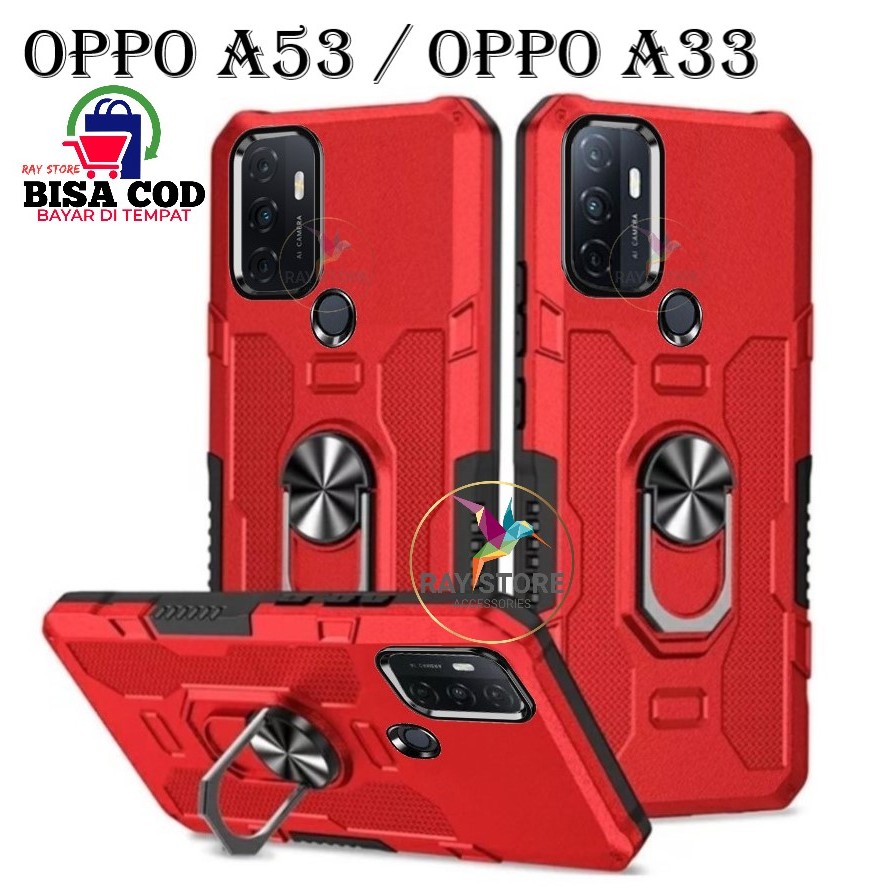 OPPO A53 CASE ROBOT HIT EYE RING CASING HP ARMOR SHOCKPROOF