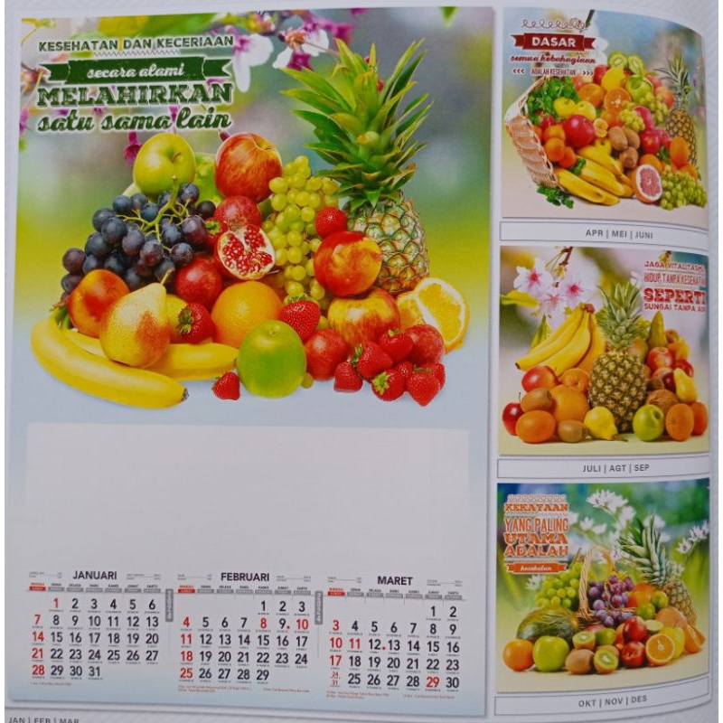

kalender buah triwulan/caturwulan 2025