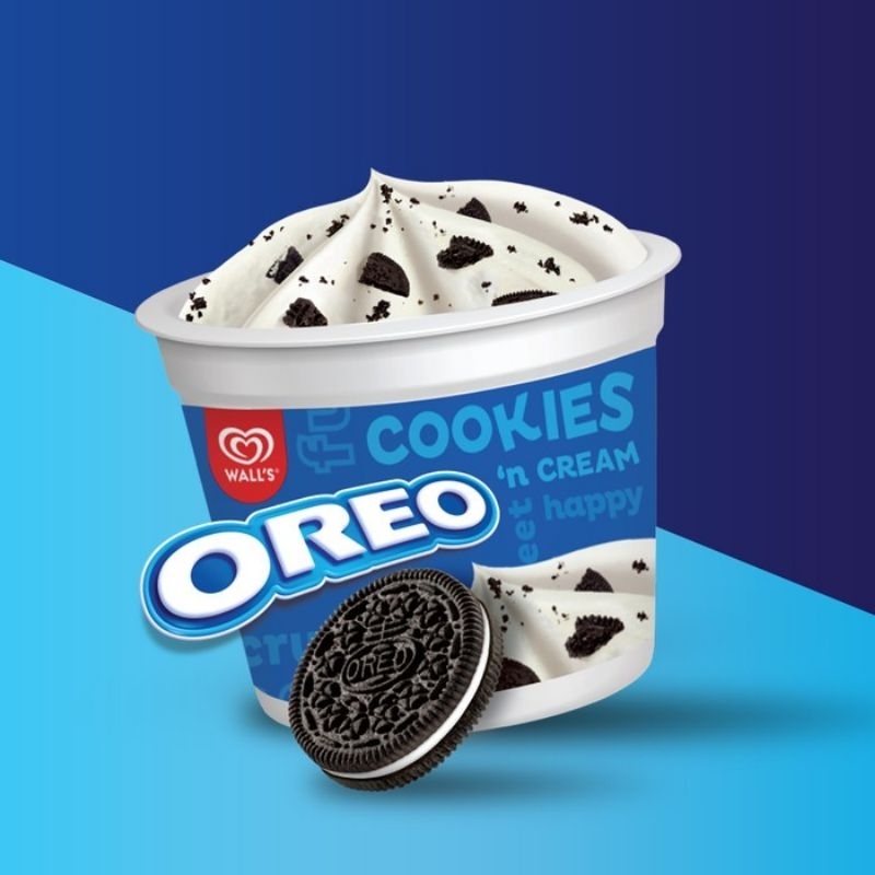 

WALL'S Ice Cream Oreo Cookies and Cream 90 ml