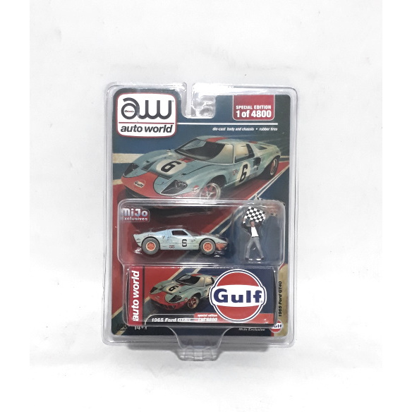 Autoworld  1/64 Mijo Ford GT40 1965 Gulf With figure