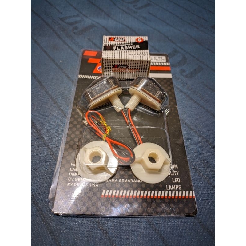 BARU_ SEIN TEMPEL MINI OVAL D90 LAMPU SEN TEMPEL LED KEDIP MOTOR R15 V1 R15 V2 R15 V2 NINJA RR KLX