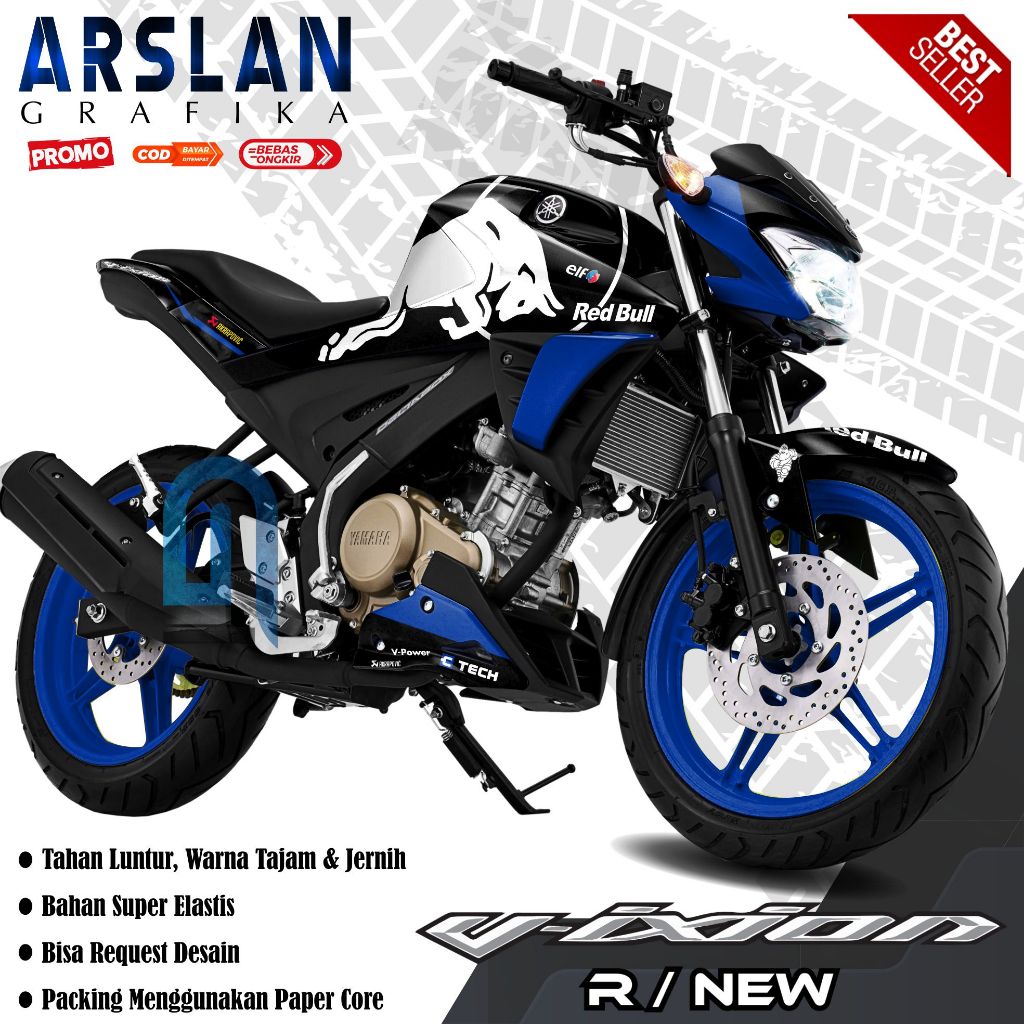 (BISA COD) Decal Vixion R Full Body Decal Vixion New R Full Body Dekal New Vixion R Variasi / Desain