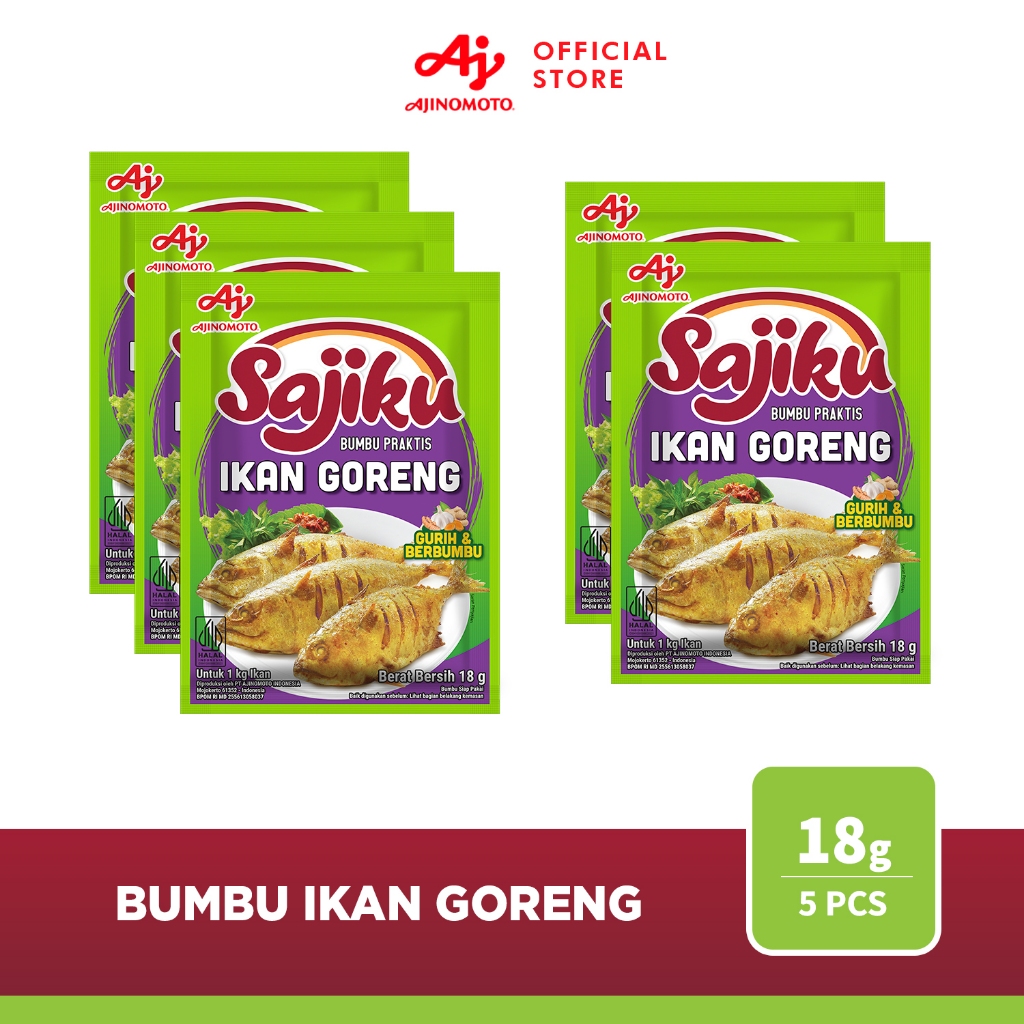 

Sajiku® Bumbu Praktis Ikan Goreng 18gr (5 pcs)