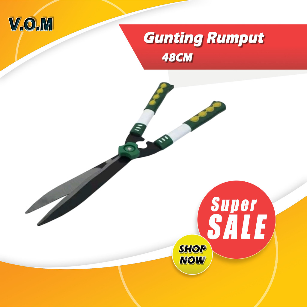 Gunting Rumput Super Tajam 48CM Gunting Potong Rumput Besar 0987