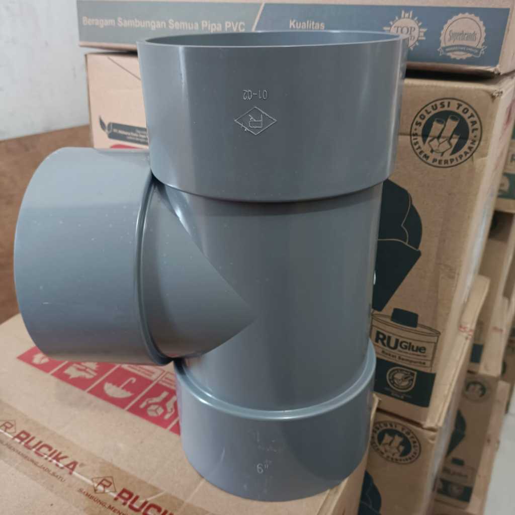 Tee Rucika 6" Inch D / Leter T sambungan Pipa