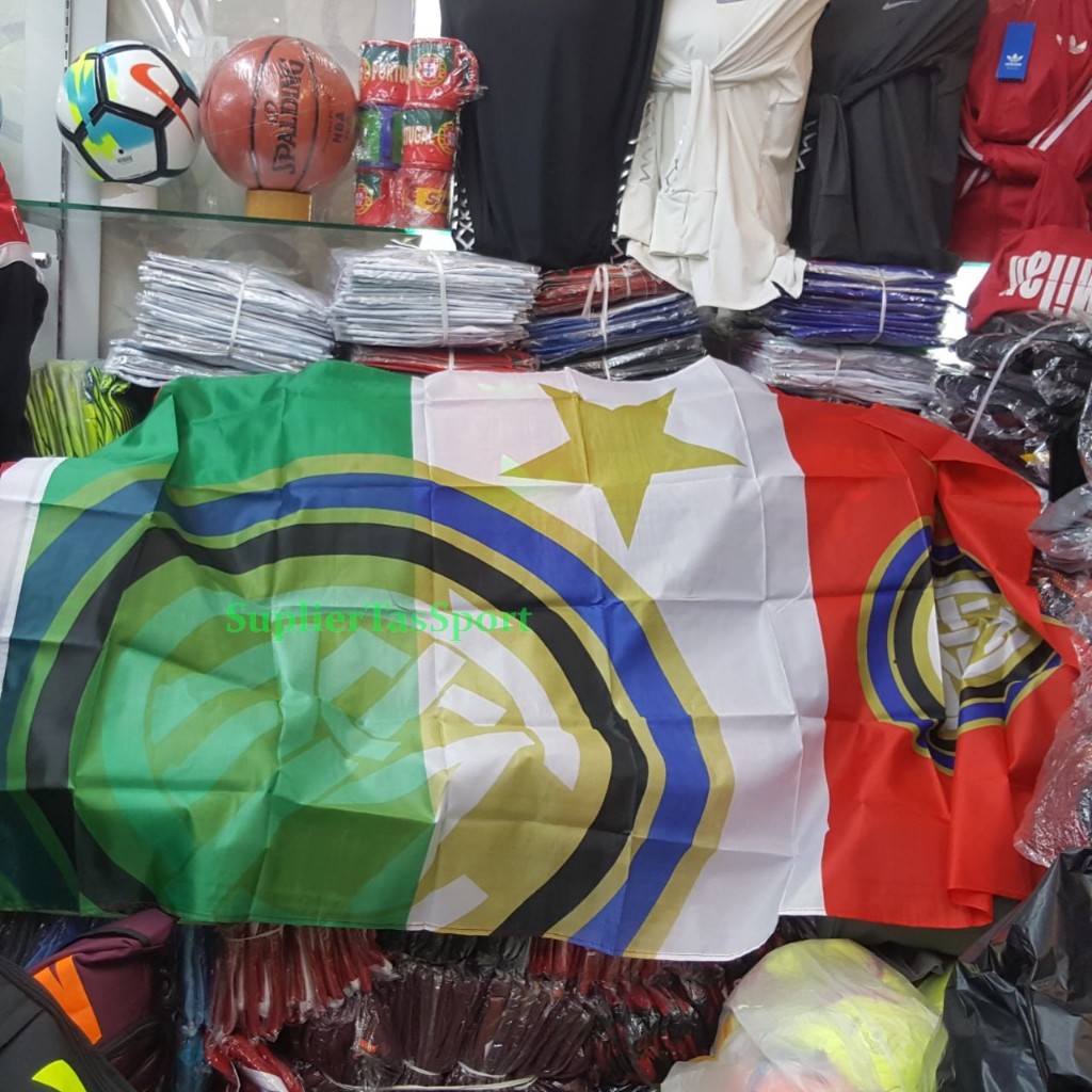 Flag Custom Motif Club Sepak Bola Inter Milan Besar