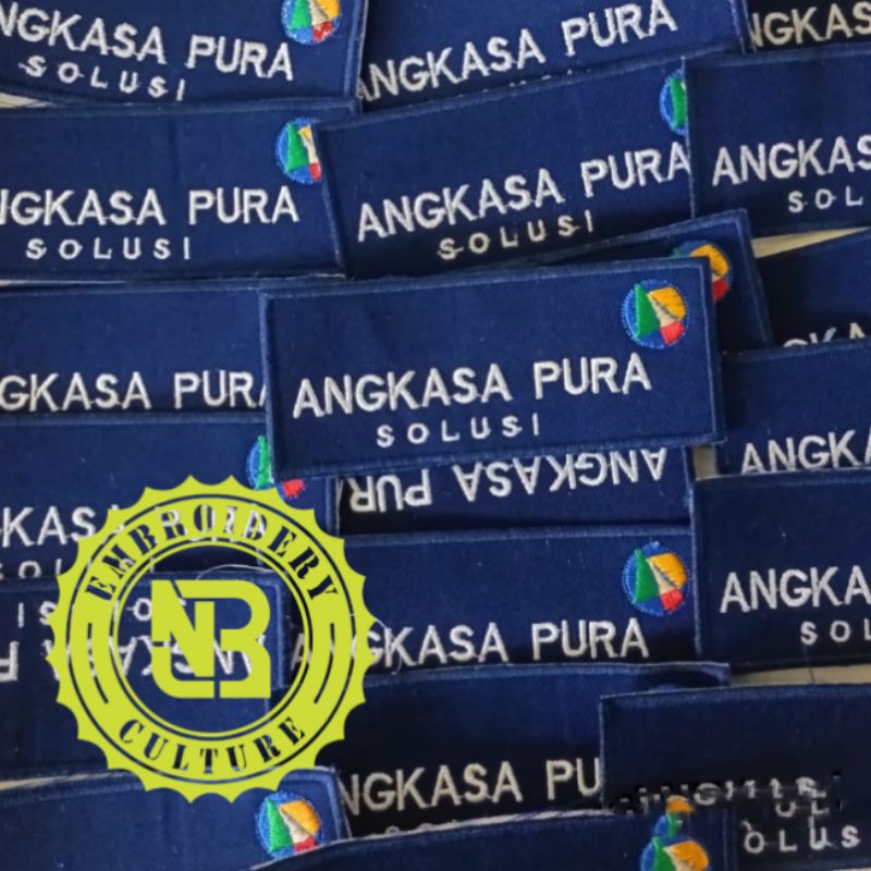 Bordir Logo Angkasa Pura Solusi/Patch Angkasa Pura Solusi