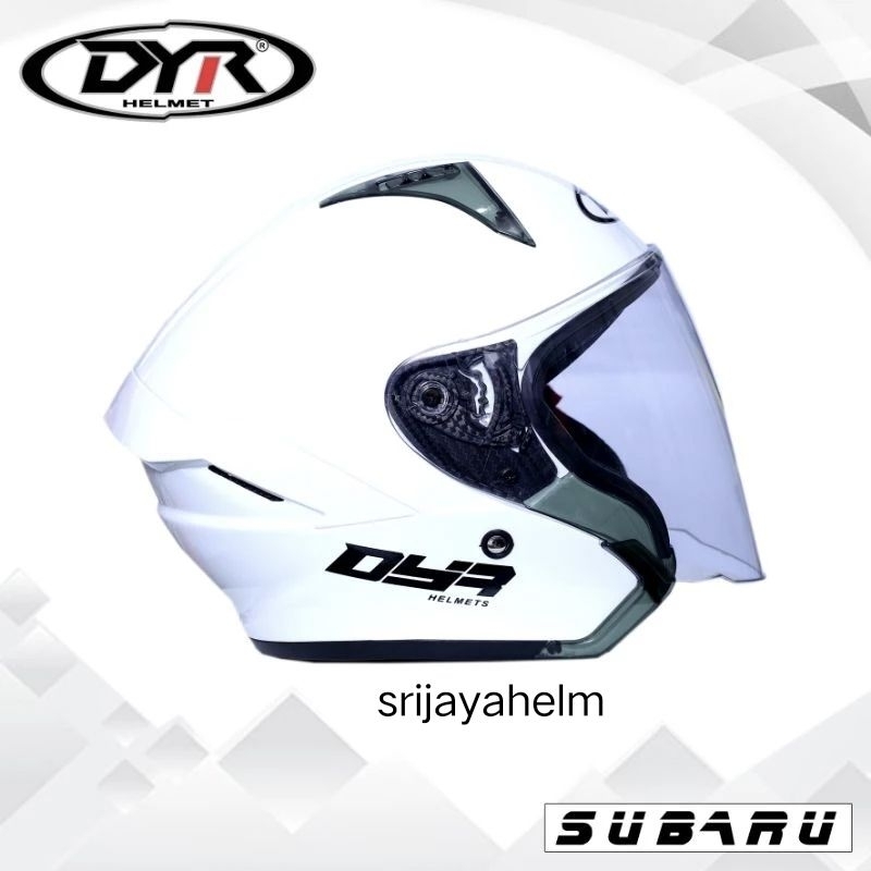 HELM DYR SUBARU PUTIH PULL WARNA MODEL KAIROZ