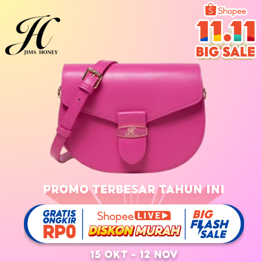 JimsHoney Sylvia bag tas wanita selempang original realpic free box tas pesta wanita import mewah