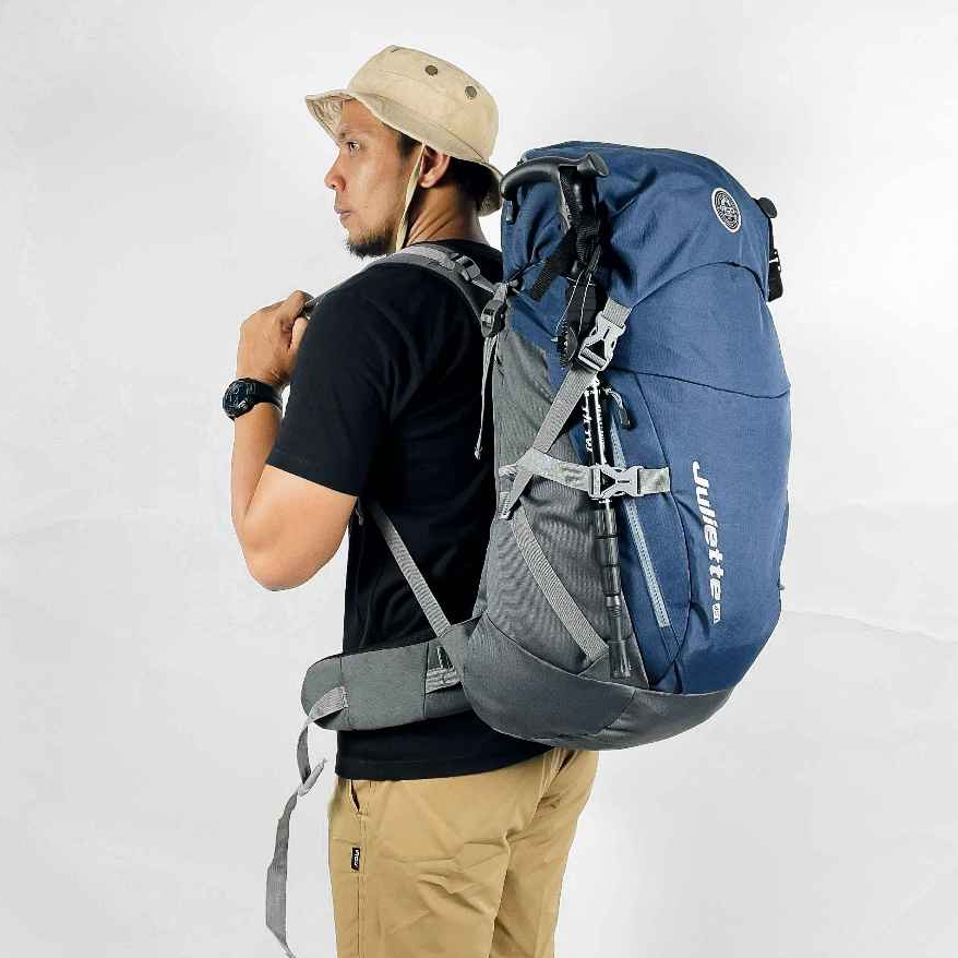 Tas Ransel Carrier Gunung Hiking Outdoor 45 Liter Irco Plus Rain Cover Bag