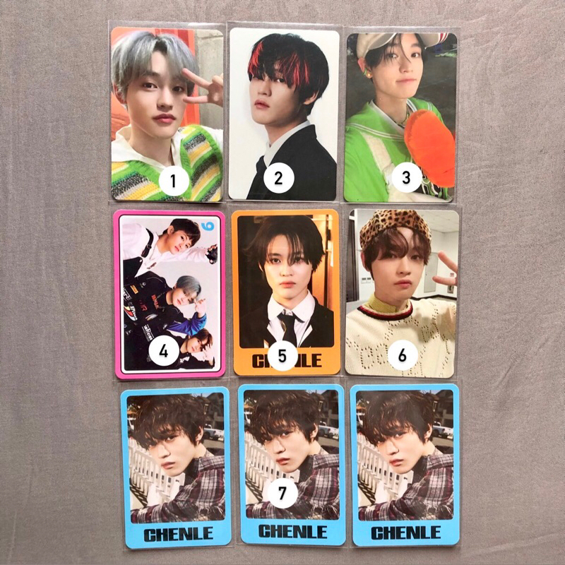 pc chenle nct dream - photocard chenle hottracks istj tc tds nail glitch mode