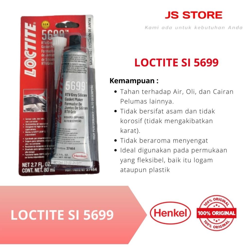 loctite si 5699 rtv silicone gasket grey