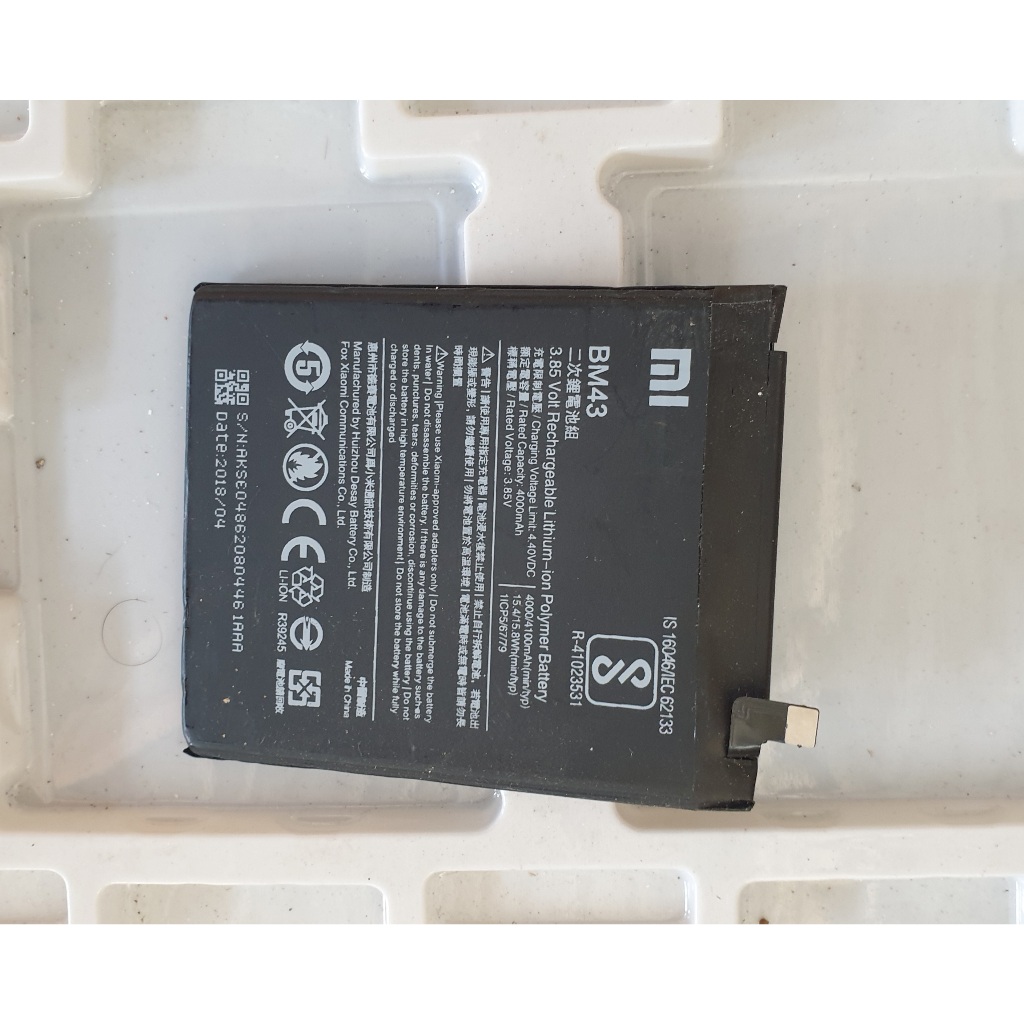 Baterai batre redmi note 4x bn 43 ori second berkualitas seperti baru