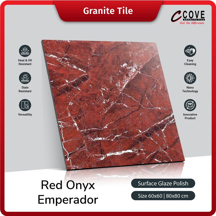 GRANITE 60X60 COVE RED ONYX EMPERADOR