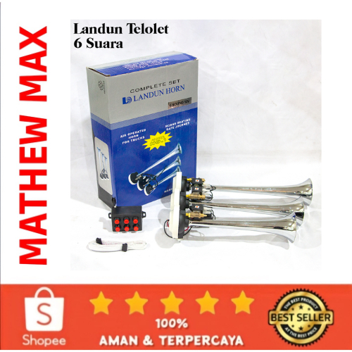 KLAKSON TELOLET 3 CORONG 6 SUARA 6 TOMBOL 12V/24V