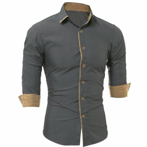 Santa Ricci Kemeja Pria Slimfit Polos Murah Kemeja Kemeja ukuran M,L,XLpria Roger lengan 3/4