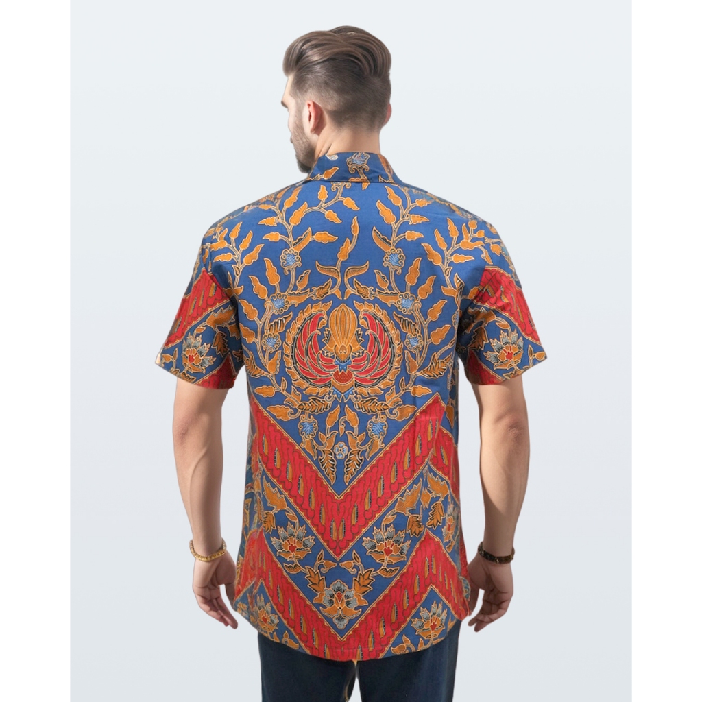 DANAR HADI - Kemeja Batik PE Lar Kencono - 5LRKN.78.1023 - Biru