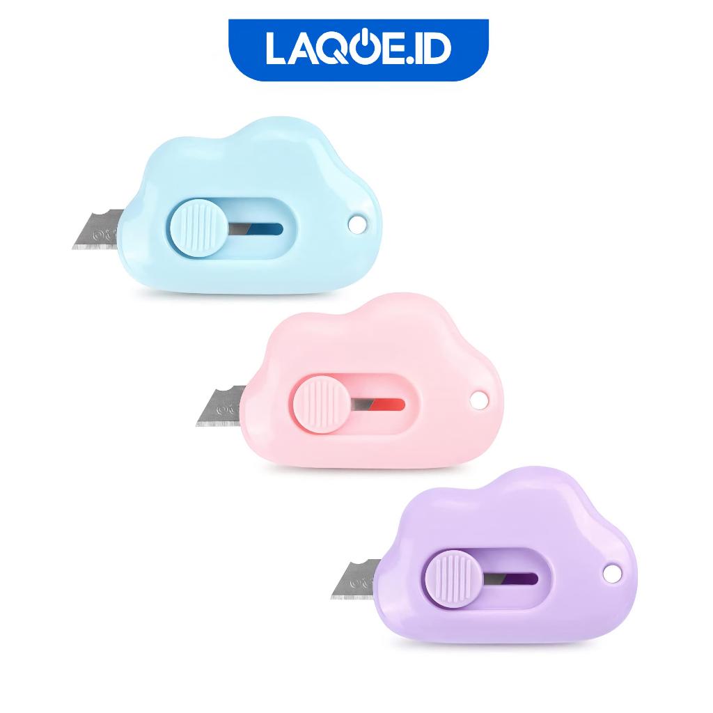 

Hand Cutter Mini Pisau Kecil Pemotong Kertas Motif Awan Cute Travel Size ATK002