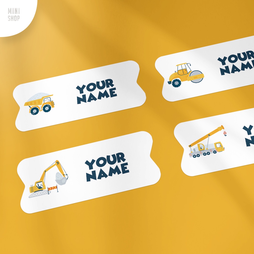 

Stiker Nama Custom Waterproof Construction