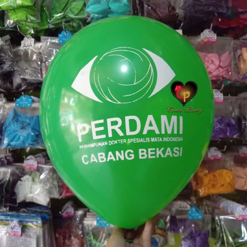 Balon sablon custom logo Perdami