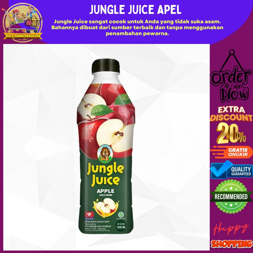 

Jungle Juice Minuman Sari Buah (Jus) Apel 1000ml