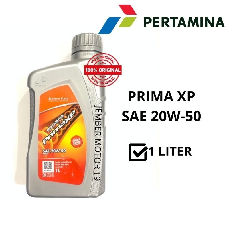 OLI PERTAMINA PRIMA XP 1 LITER (20W-50) ORIGINAL