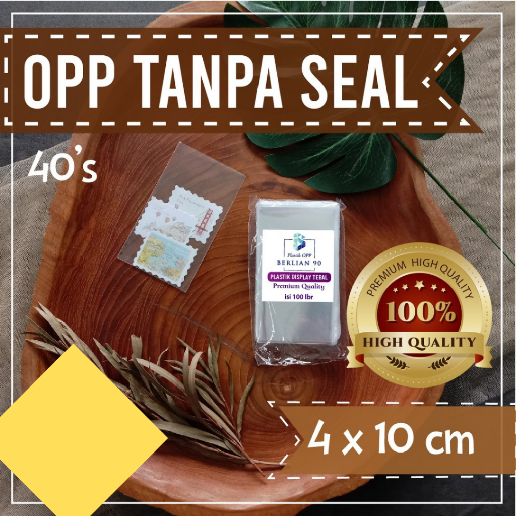 

Plastik Opp Kaca 4 x 10 cm / Plastik opp tanpa lem isi 100 lembar