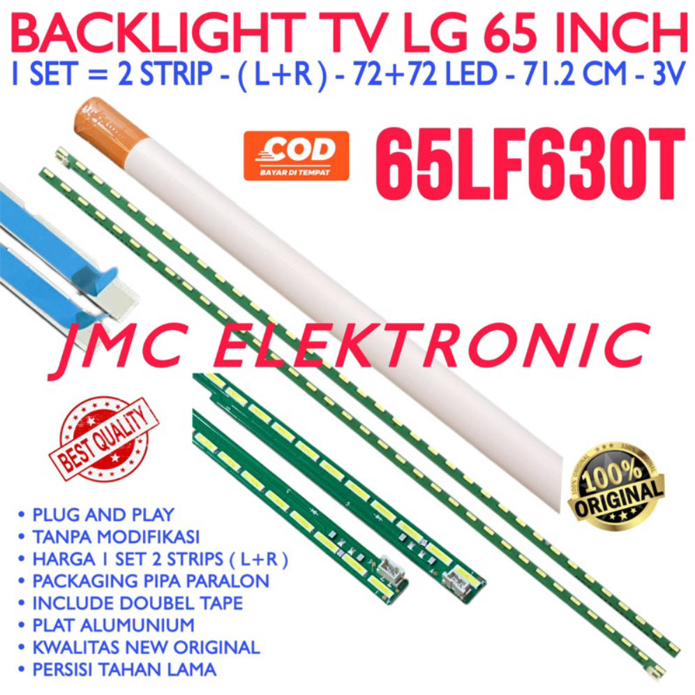 BACKLIGHT TV LED LG 65LF630T 65LX341C 65LF630 65LX341 65LF 65LX LAMPU BL 65 INCH