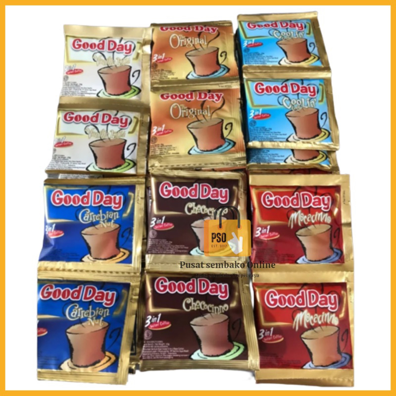 

Good Day 3in1 Kopi Good Day All Varian Duet (10 Sachet / 1 Renceng)