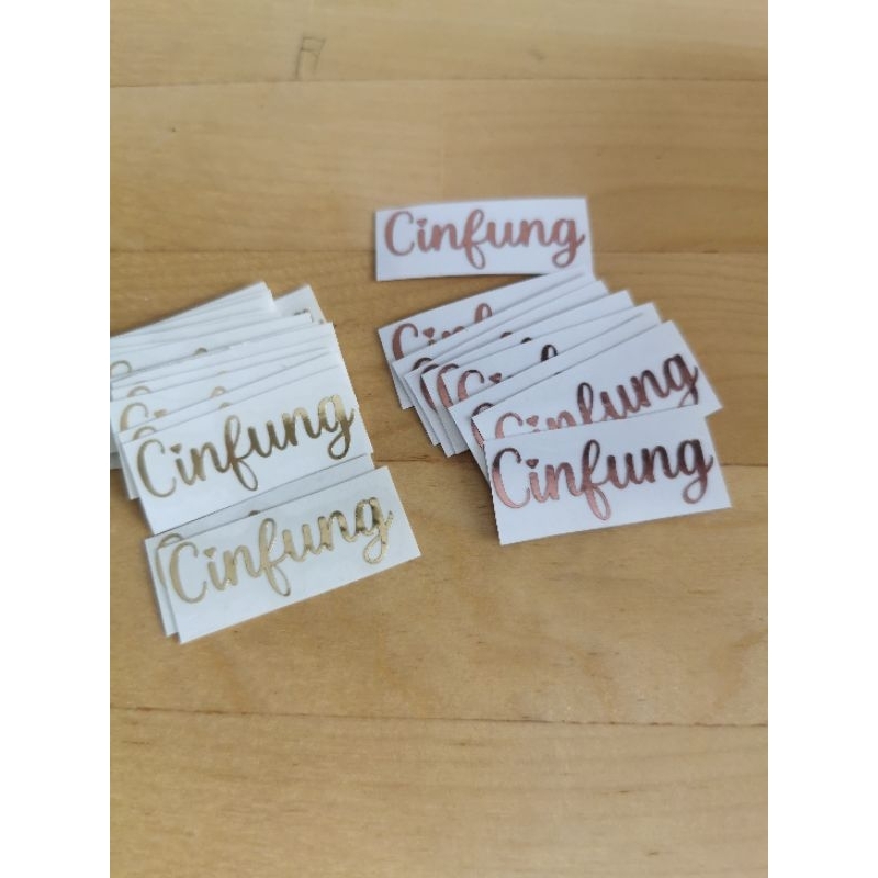 

peel off sticker handletter SL
