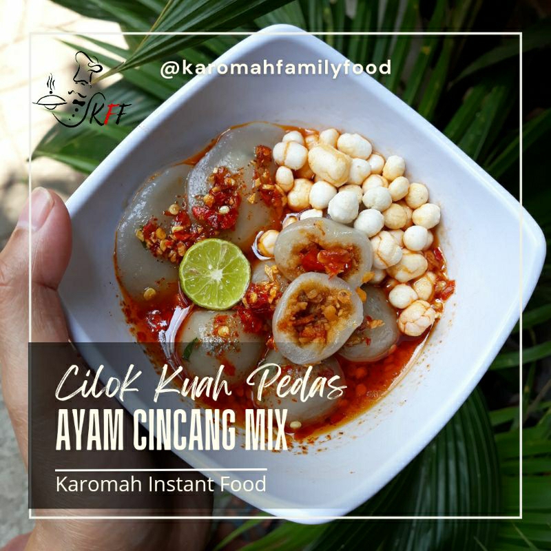 

《KFF》Cilok Kuah Pedas Ayam Cincang Mix / Bakso Aci Isi Ayam