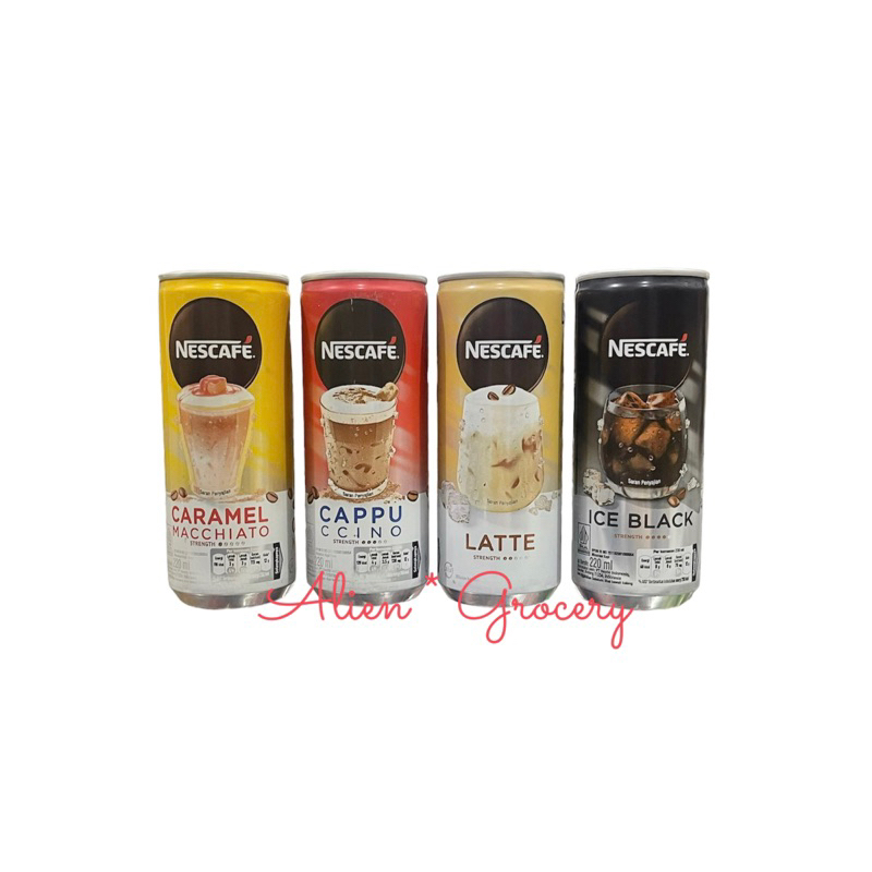 

NESCAFE Coffee Kopi Kaleng Cappucino Latte Ice Black Caramel Macchiatto 220 ml