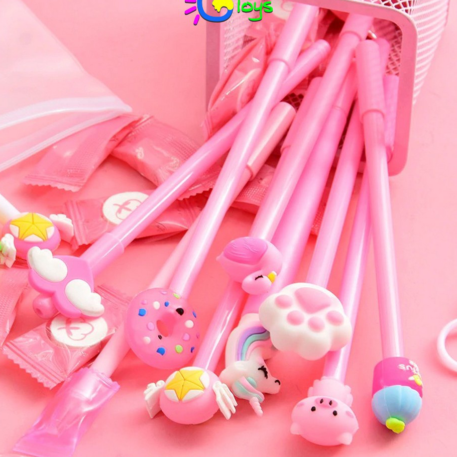 

KJCN1167 Dijamin Ori CR-A15 Pulpen Gel Karakter Lucu Set Isi 20PCS Pena FREE Zipper Pouch Tempat Pensil Transparan Murah
