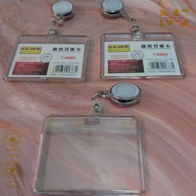 

Name Tag Tempat Casing ID Card Holder Horizontal Acrylic T-668H KEJEA