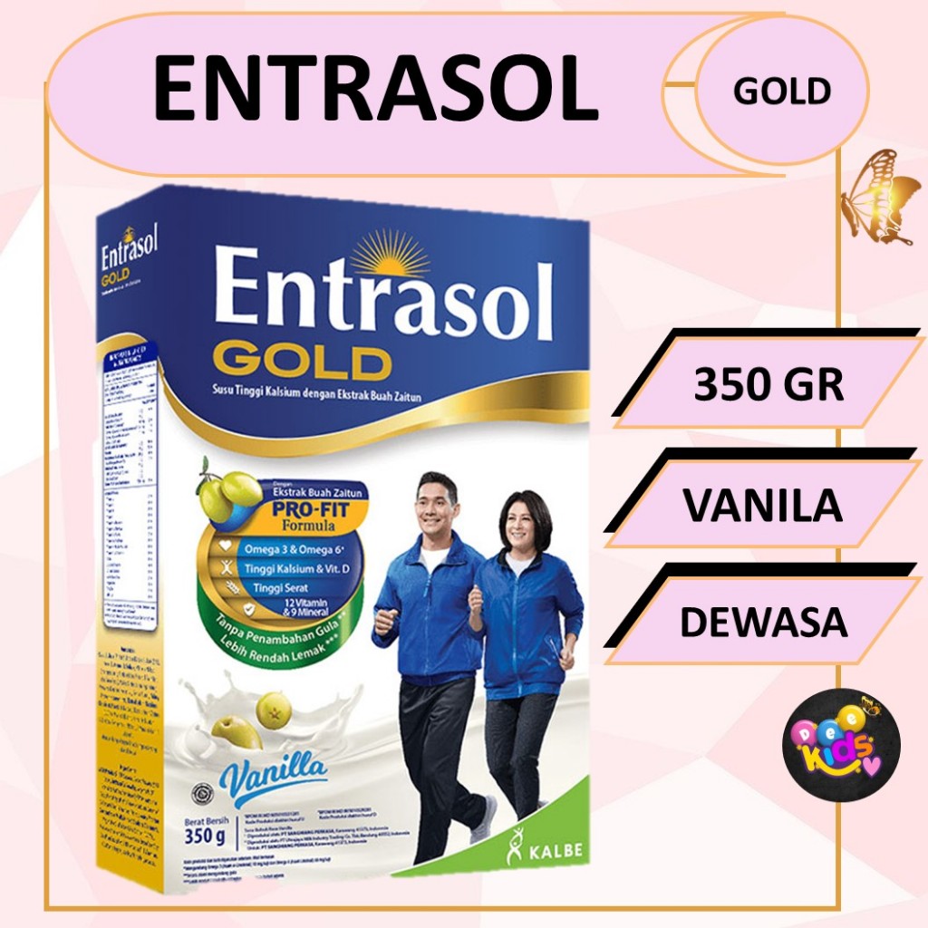 

ENTRASOL GOLD PLAIN 350 GR RASA VANILA susu entrasol 350gr - dee kidz