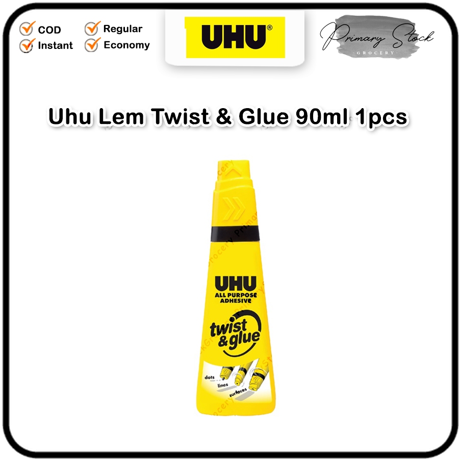 

UHU All Purpose Adhesive Twist Glue 90 ml Lem Cair Prakarya 35ml