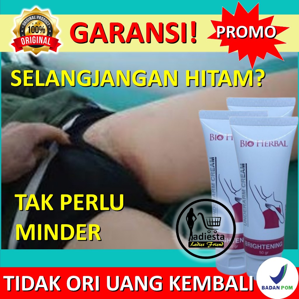 Pemutih Selangkangan Dan Bokong Underarm Cream Pemutih Ketiak Sikut Dengkul Dan Lutut BPOM