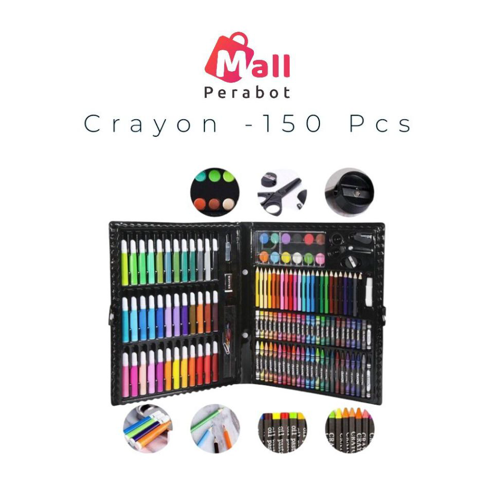 

➙➼✦❃ Mall Perabot | Crayon Warna Anak Set 208 & 150 Pcs | Art Full Set | Krayon Mewarnai Anak | Pensil Warna | Perlengkapan Mewarnai Lukis