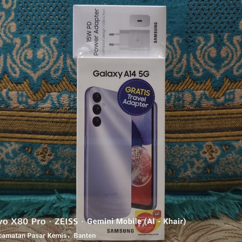 SAMSUNG GALAXY A14 5G 6/128 GB GARANSI RESMI SEIN FRESH NO REPACK SEGEL ASLI BNIB FREE BONUS ADAPTER