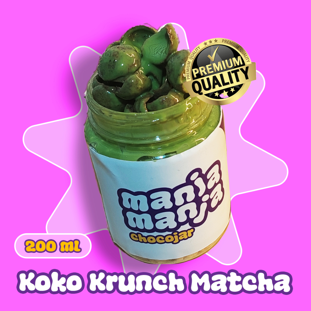 

Chococrunch Matcha Cemilan Snack Lumer Premium 200 ml - Manja-Manja Jarjoy by Nala