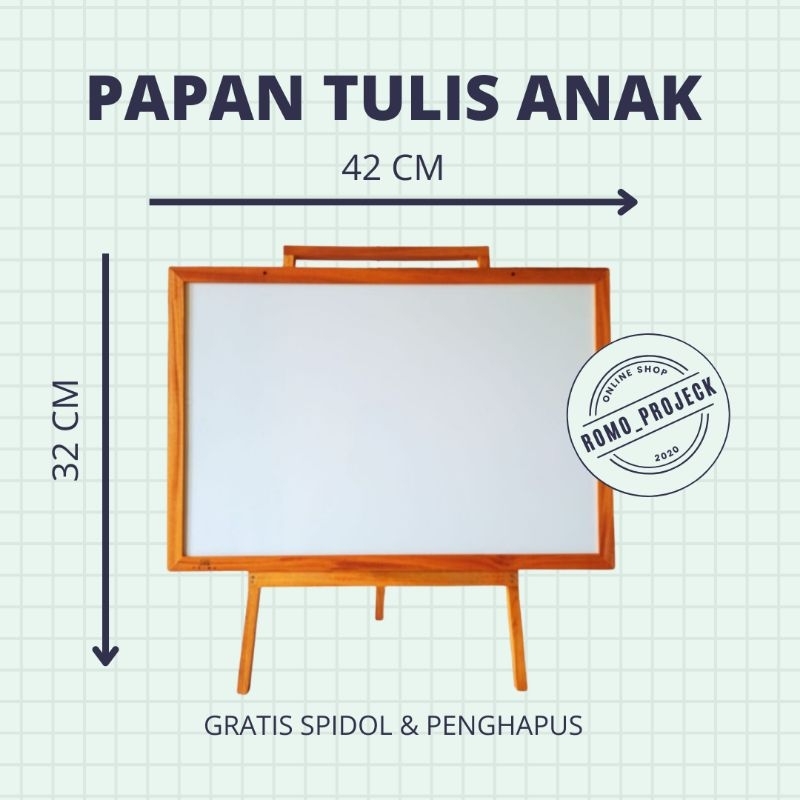 

Papan tulis anak termurah sudah free SEPIDOL + PENGHAPUS + PENYANDANG