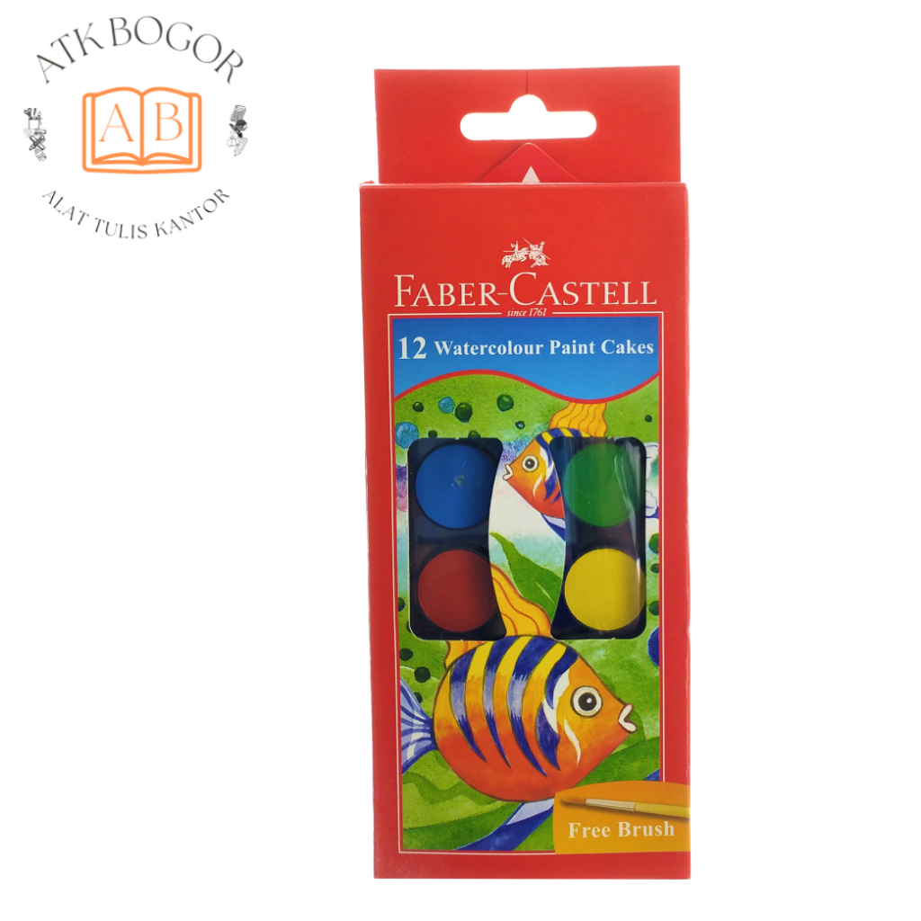 

Faber Castell Cat Air Warna Cerah dalam Palet 1 Set 12 Warna Watercolour Paint Cakes
