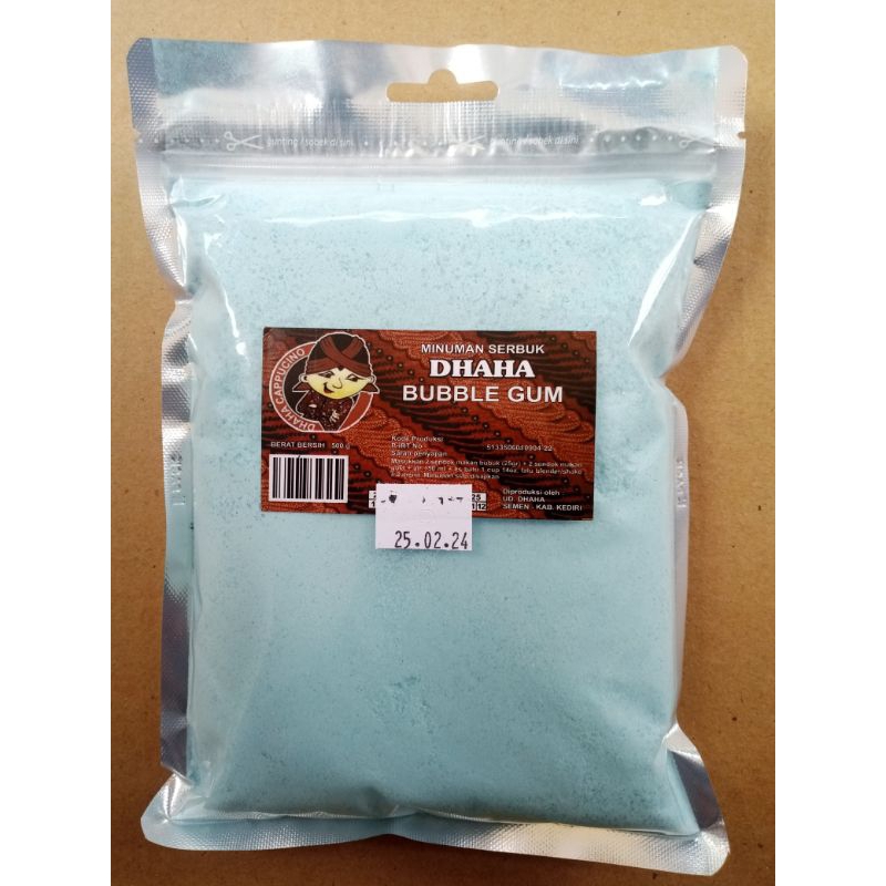 

Serbuk minuman Bubble gum biru 500gram